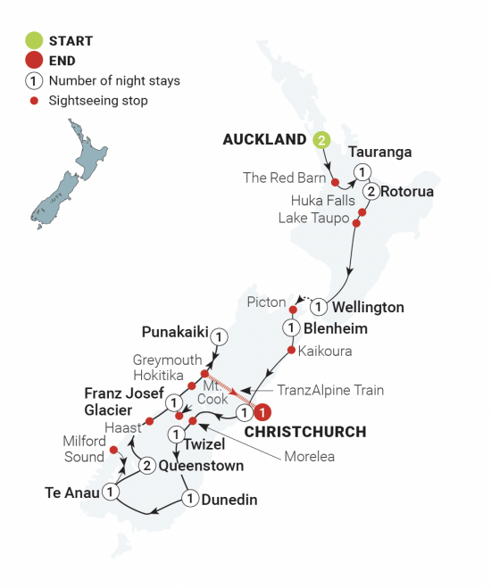 New Zealand 17 Day Tour