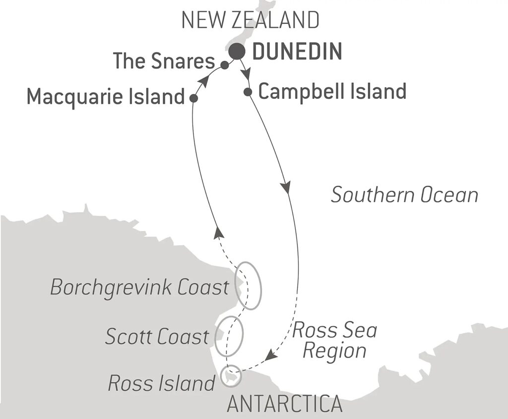 new-zealand-cruise-map-ross sea-expedition